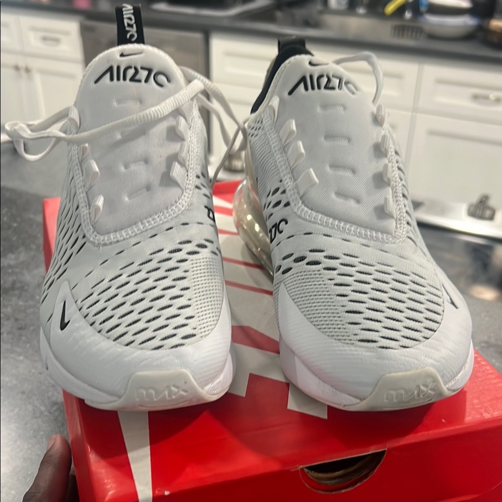 Nike Air Max White Athletic Shoes